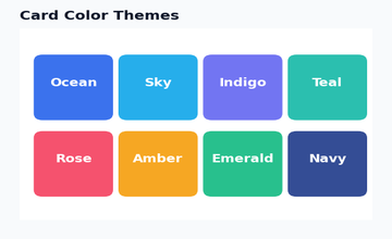 Card Color Themes