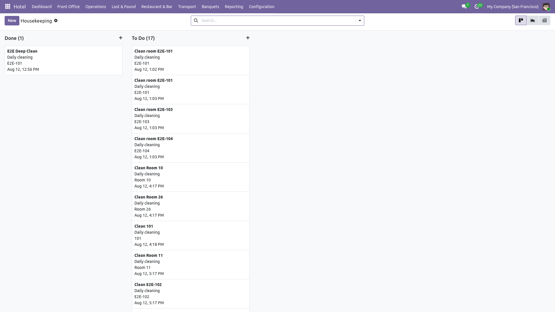 Housekeeping Screenshot