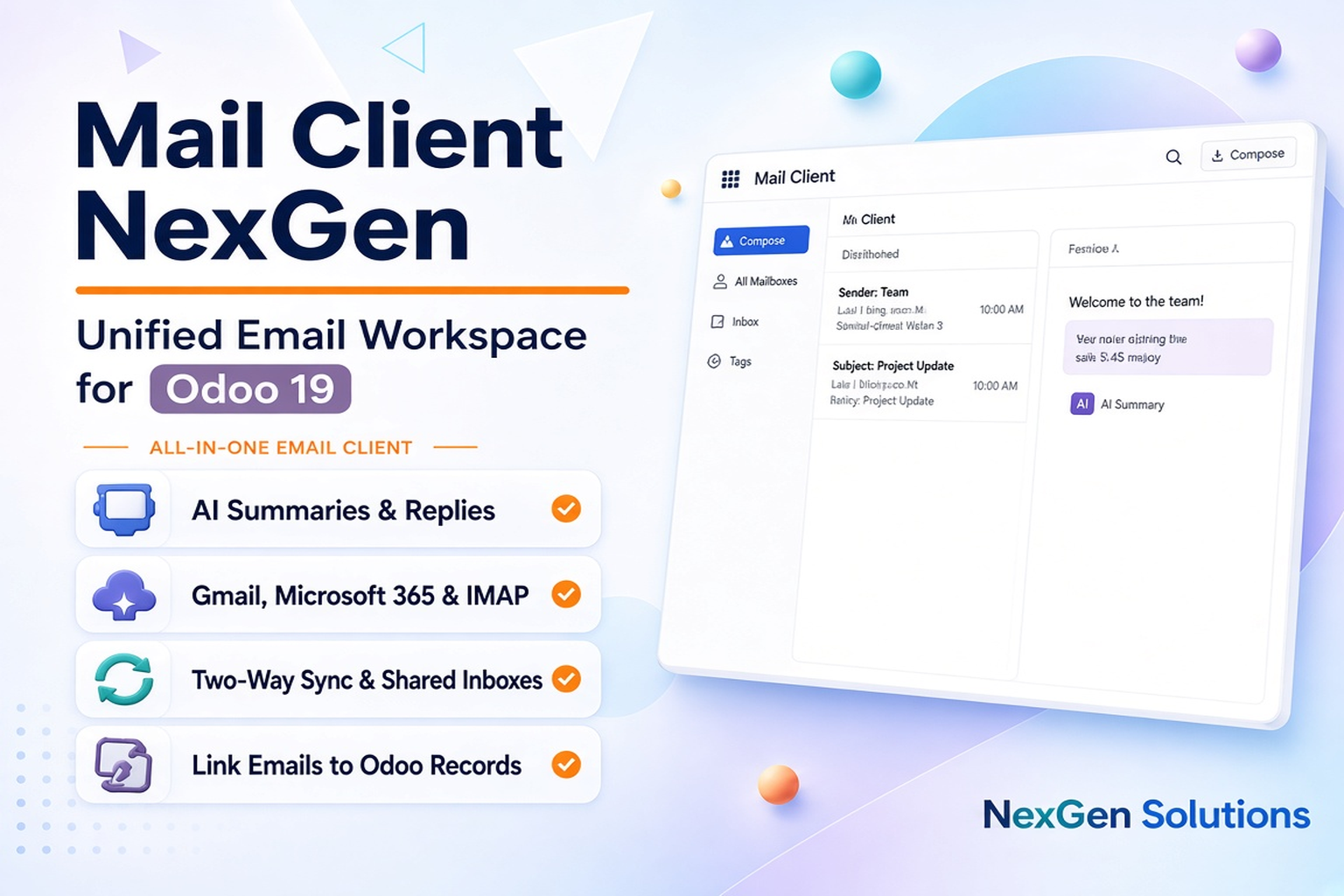 Mail Client NexGen banner — this app