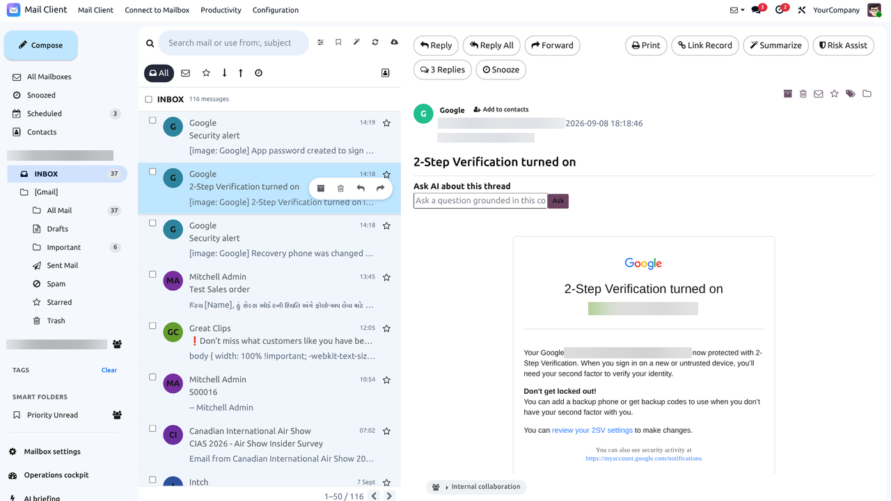 Unified multi-mailbox inbox — this app