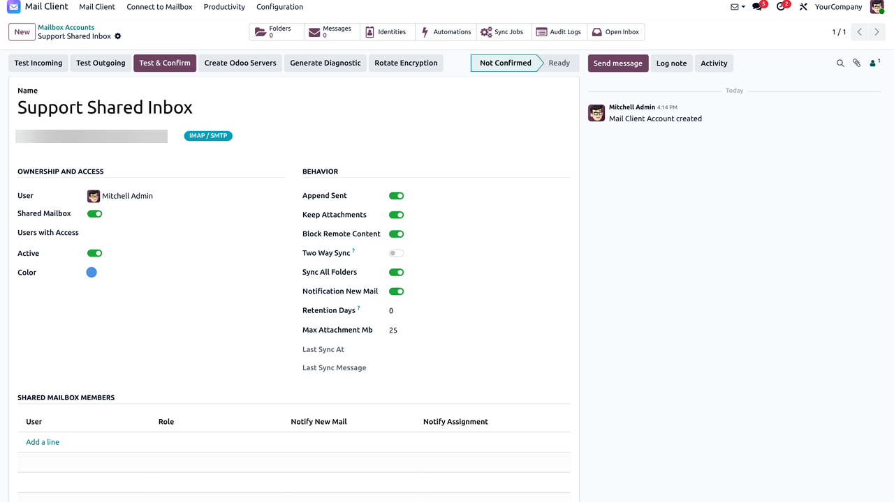 Shared team inbox — this app