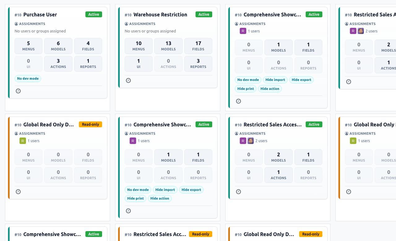 Beautiful rule kanban overview — this app
