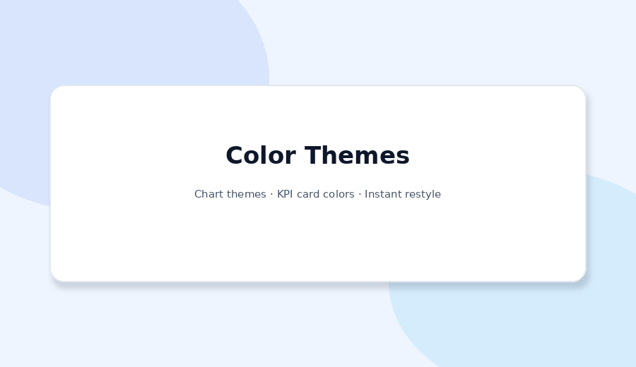 Dashboard - Color themes demo